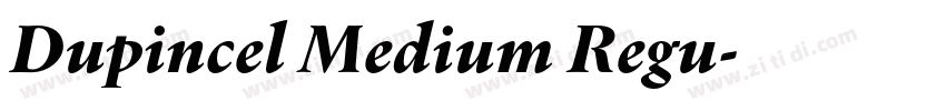 Dupincel Medium Regu字体转换